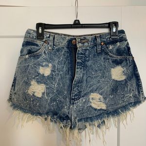 High waisted Jean shorts